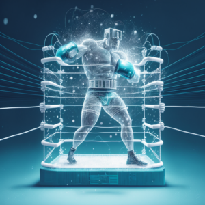 A Man with the boxing gloves
