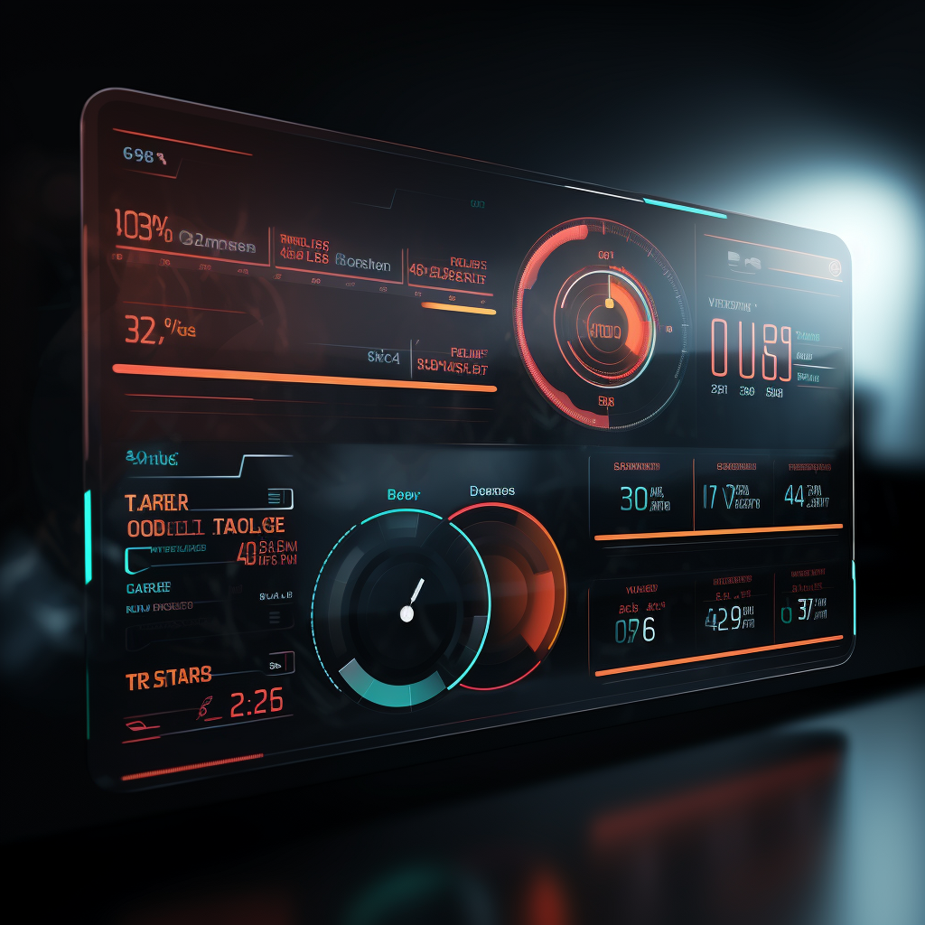 Futuristic Salesforce Metrics and KPIs Dashboard