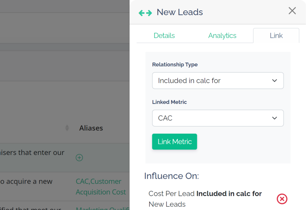 Link Salesforce Metrics