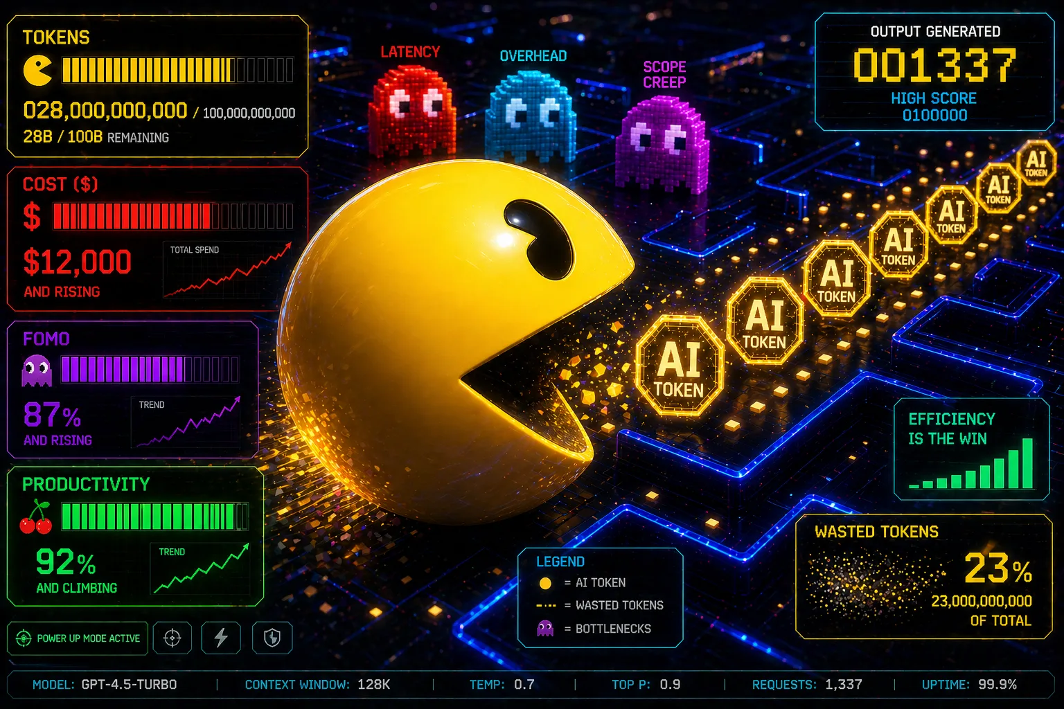 Pacman AI Token Chomper